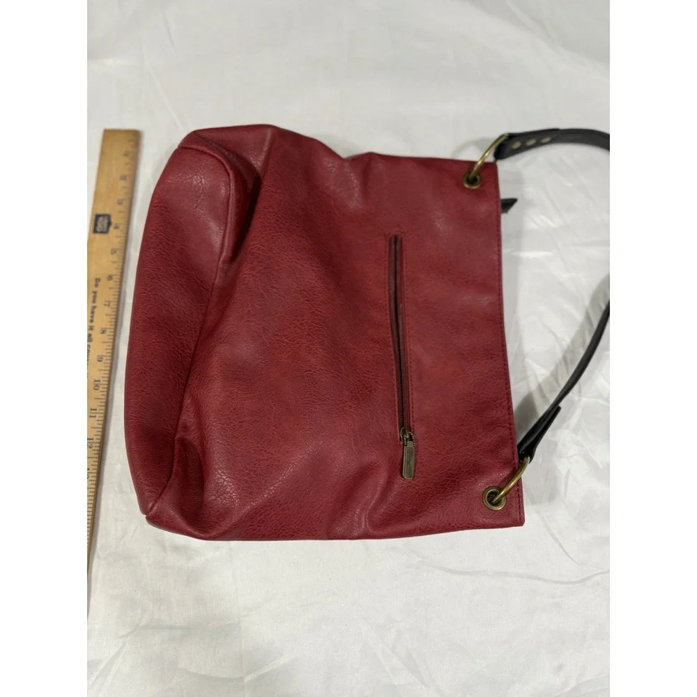 Wrangler Hobo Bag Purse Handbag Red by Montana West Good Condition - Picture 6 of 15